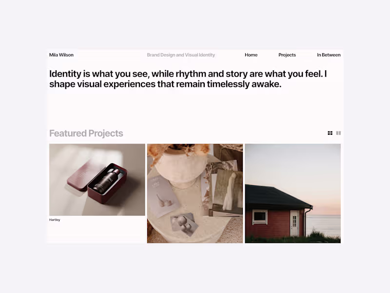 Cover image for Mila Wilson – Editorial Portfolio Framer Template