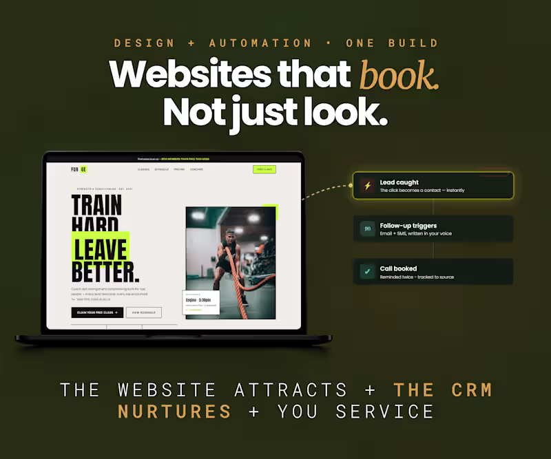 Cover image for Conversion Website + Booking System That Fills Your Calendar