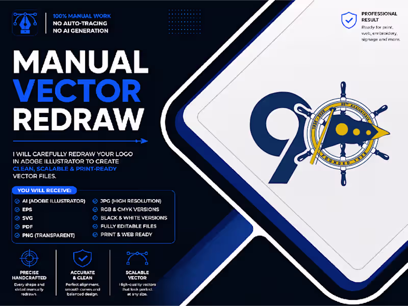 Cover image for Manually Redraw Your Logo into a Clean Vector