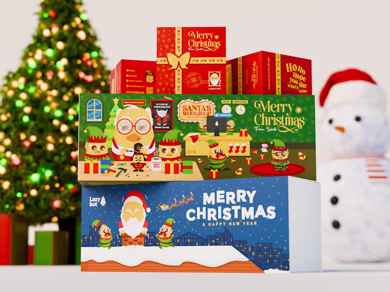 Cover image for Lazybut's Christmas - Packaging and Illustrations