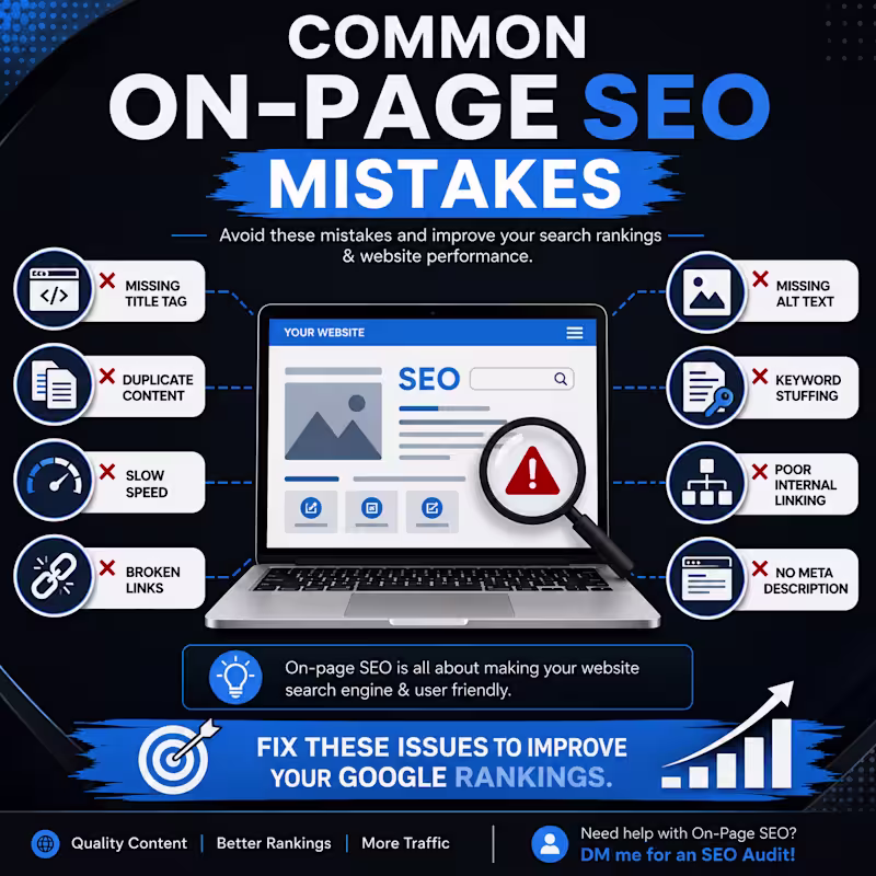 Cover image for Common On-Page SEO Mistakes