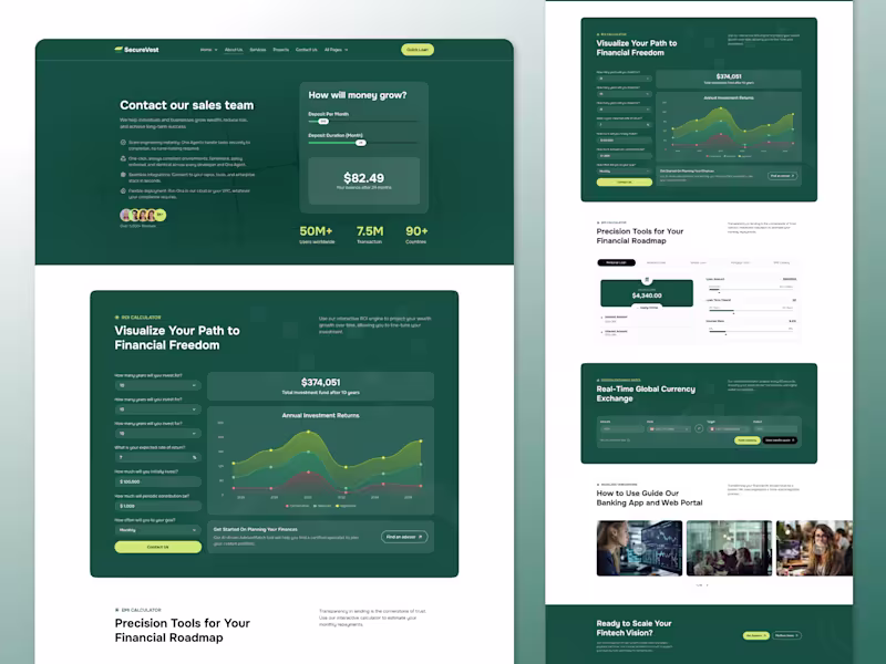 Cover image for SecureVest – Loan Application & EMI Calculator | tools UI