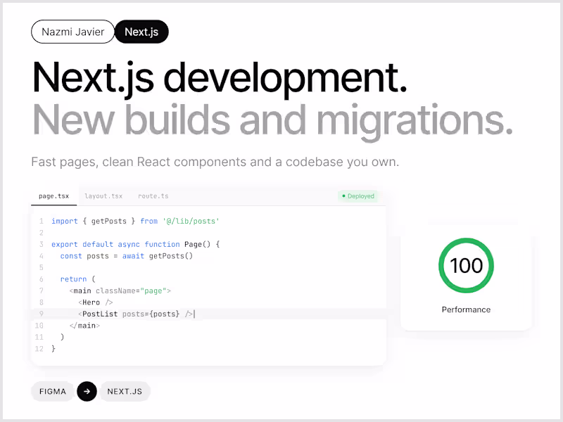 Cover image for Next.js Website from Your Figma Design