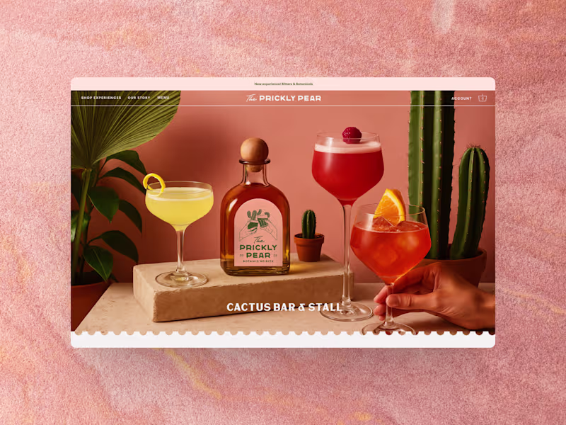 Cover image for The Prickly Pear: Shopify Design for a Restaurant & Cocktail Bar