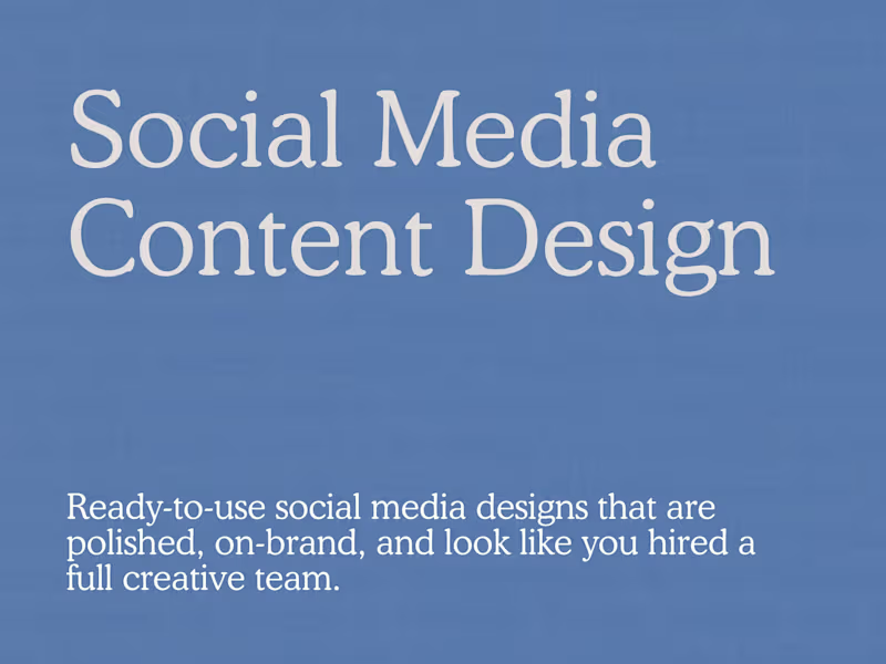 Cover image for Social Media Content Design 