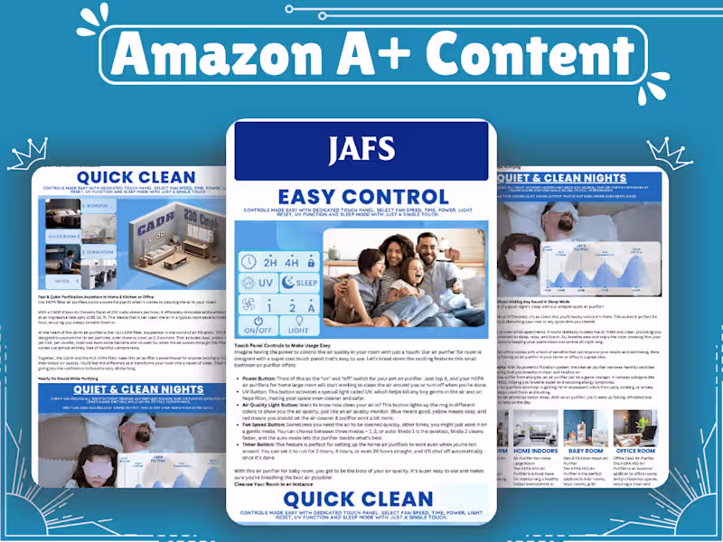 Cover image for Amazon Main Images & A+ Images Designing - 2x CTR