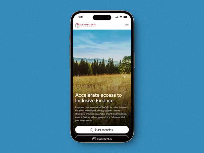 Cover image for FRAGG Invest Website Redesign