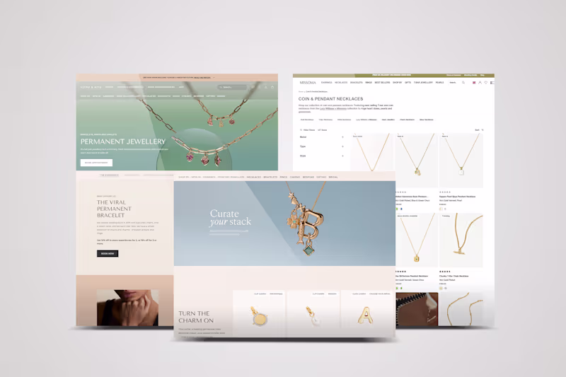 Cover image for Elegant eCommerce Website Design for Modern Jewelry Brands