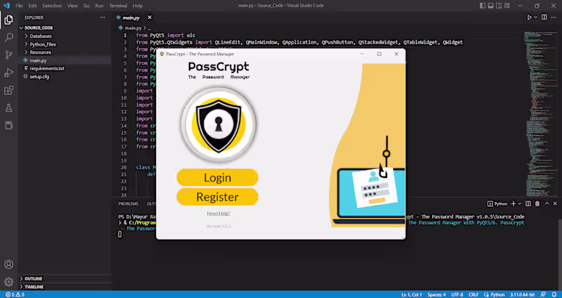 Cover image for PassCrypt - The Password Manager