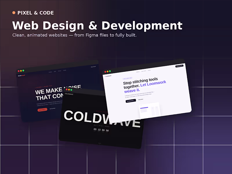 Cover image for Web Design & Development