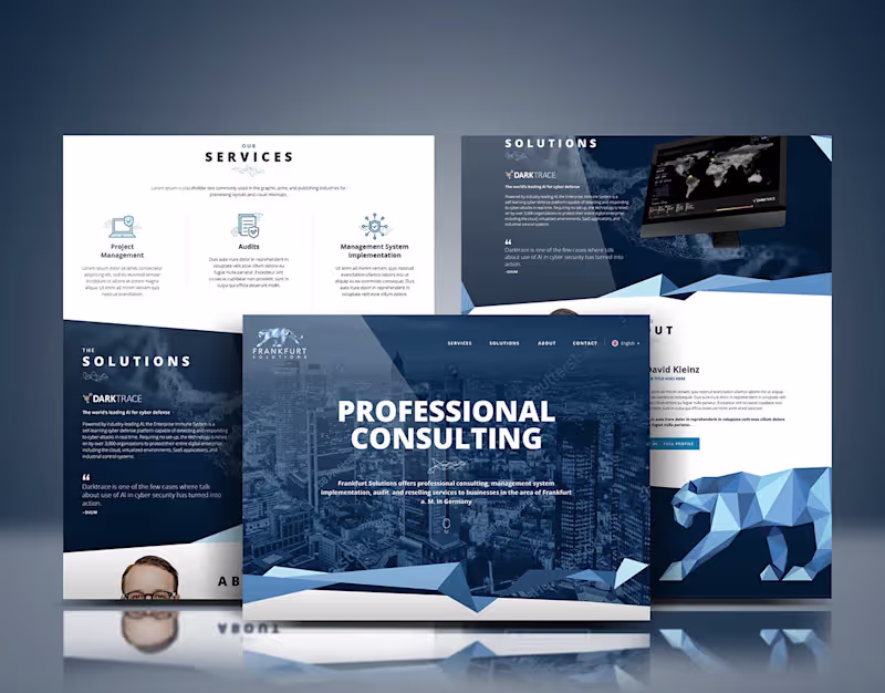 Cover image for Professional Consulting Website & B2B Service Journey