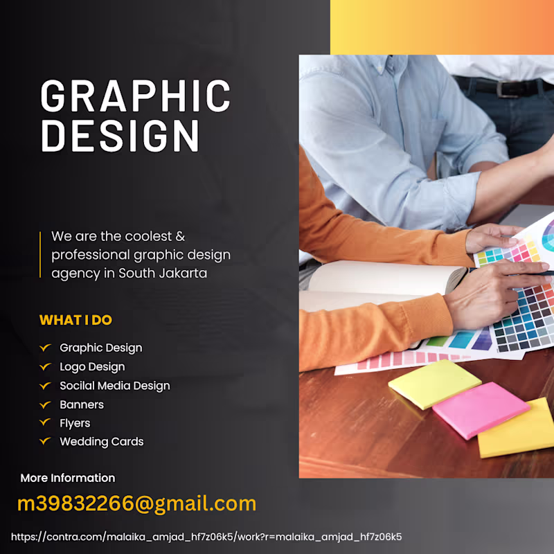 Cover image for A: I create social media posts, banners, flyers, posters, Pinter