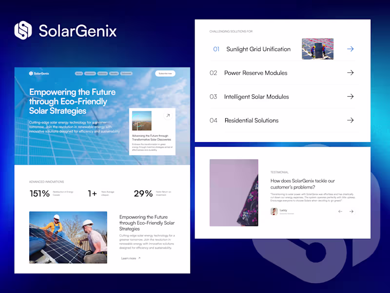 Cover image for SolaxGenix - Business Website Template