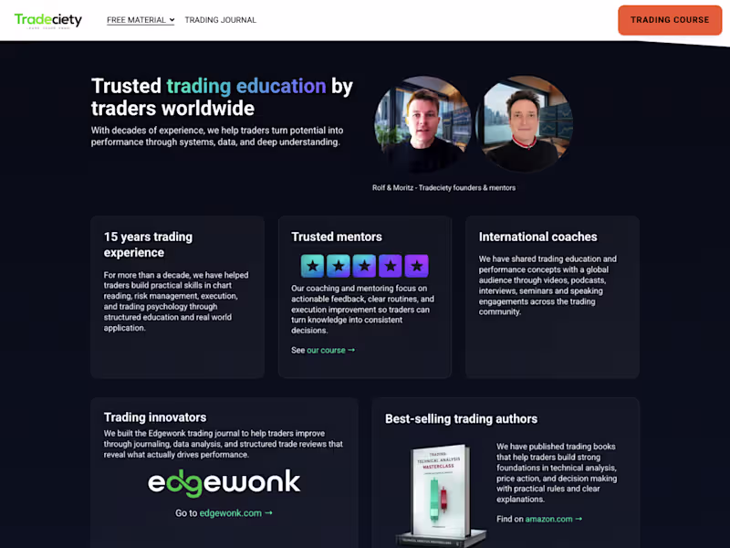 Cover image for Trading Education Coaching Website Design