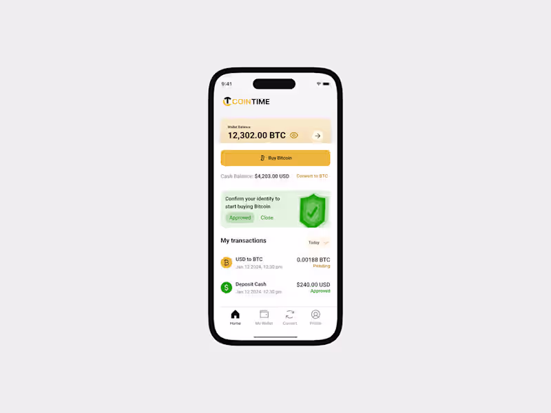 Cover image for Buy Bitcoin App :: Behance