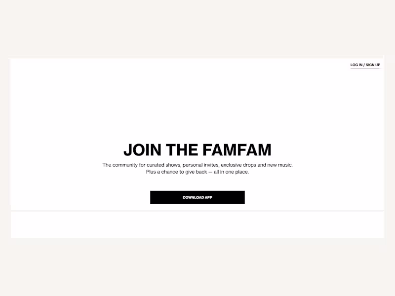Cover image for FAMFAM: Music Community App Launch