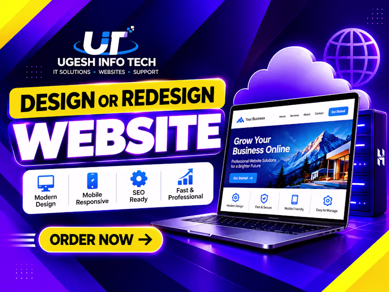 Cover image for Professional 1 page website for your business & Lifestyle.