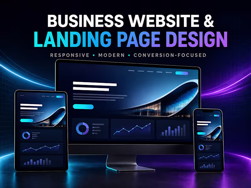 Cover image for Business Website & Landing Page Design