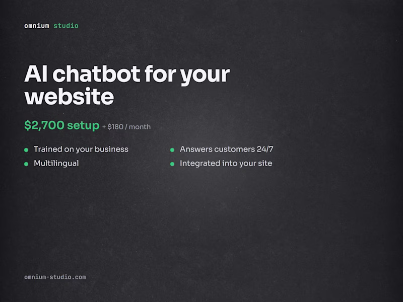 Cover image for AI chatbot for your website