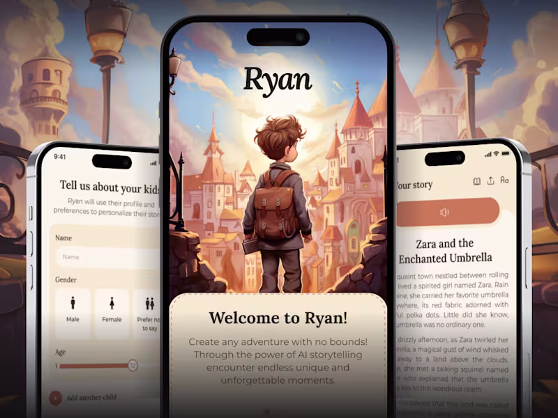 Cover image for AI-Powered Storytelling App for Kids - Design and Development
