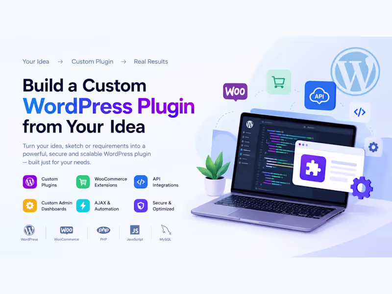 Cover image for Build Custom WordPress Plugin Development from Sketch