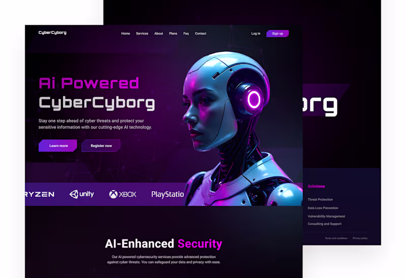 Cover image for Cyber security Website Design