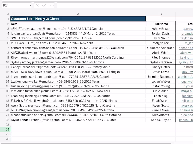 Cover image for Mock Data Entry Portfolio