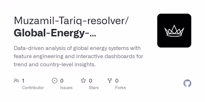 Cover image for Global Energy Consumption Analysis Project