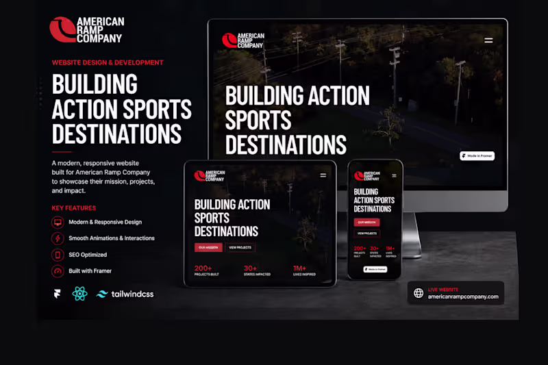 Cover image for American Ramp Company
Modern and visually