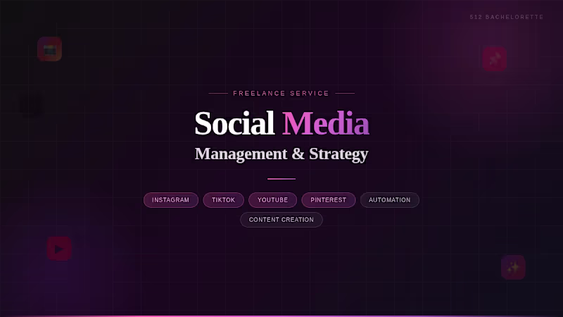 Cover image for Social Media Management & Content Strategy
