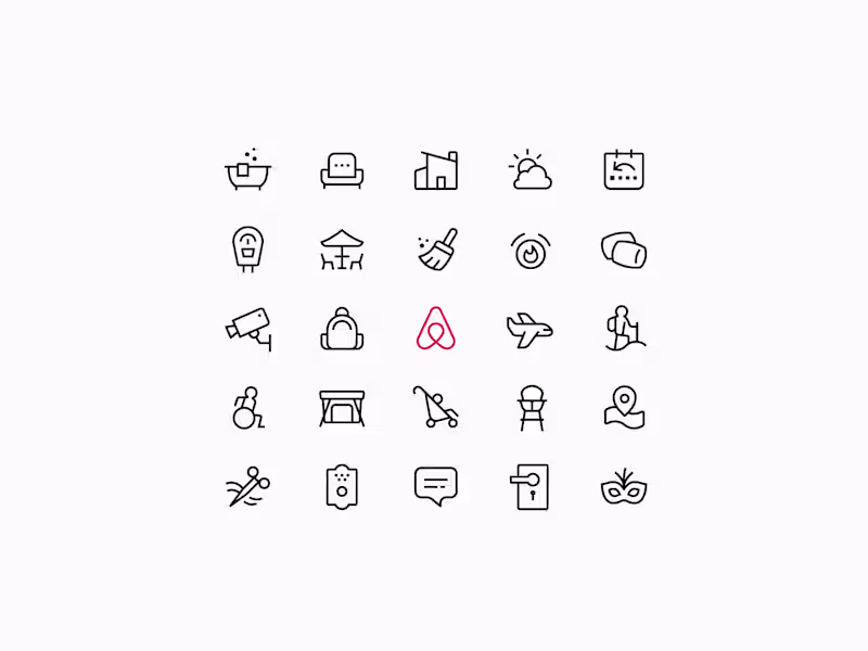 Cover image for Airbnb Icon Suite Design