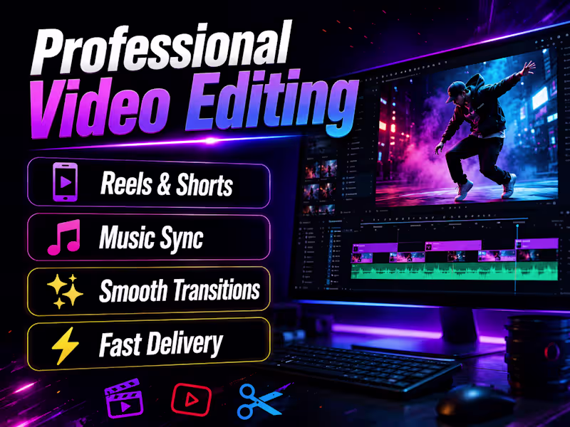 Cover image for Professional Video Editing for Reels, Shorts & Ads