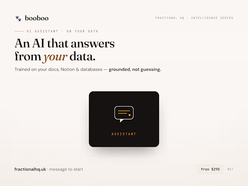 Cover image for An AI assistant that answers only from your real data