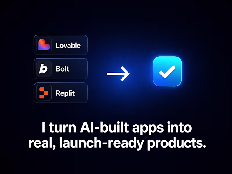 Cover image for AI Web Apps Made Production-Ready — Vibe-Code Rescue