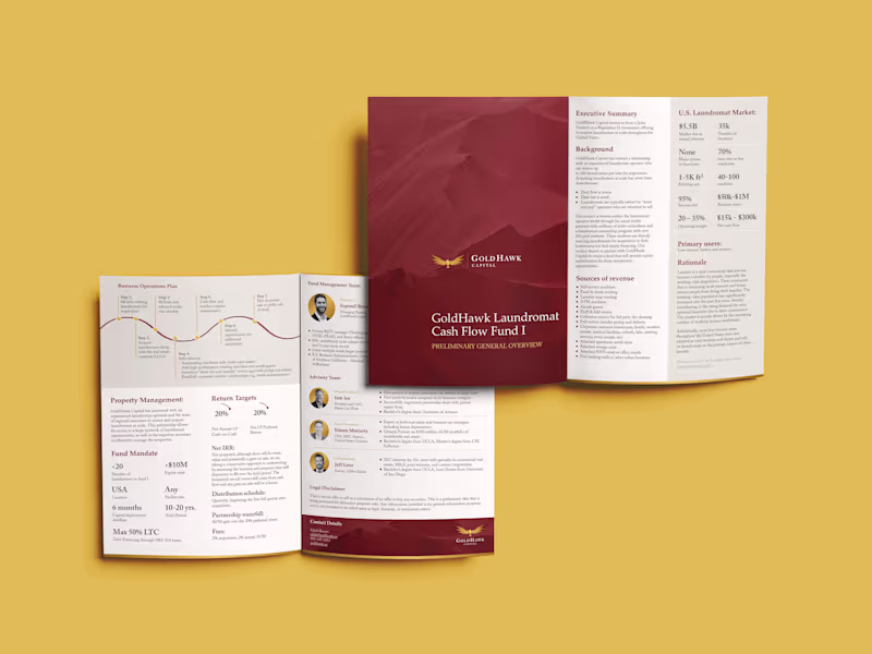 Cover image for GOLDHAWK Brochure Design