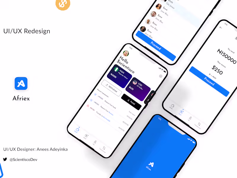 Cover image for Afriex UI/UX Redesign 