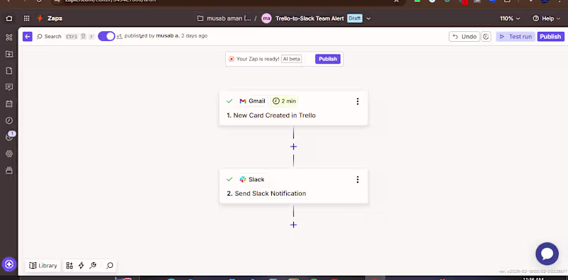 Cover image for Trello-to-Slack Team Alert – Instant Notifications