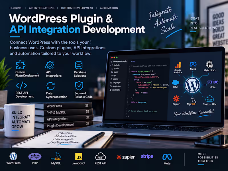 Cover image for WordPress Plugin & API Integration Development