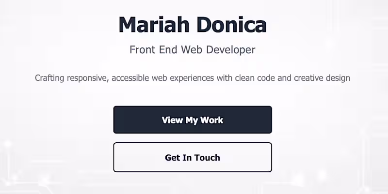 Cover image for Personal Portfolio: Showcasing My Work Online
