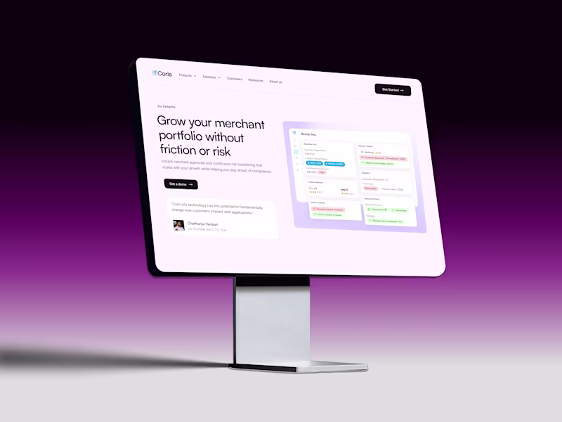 Cover image for Website Design & Dev for Coris AI