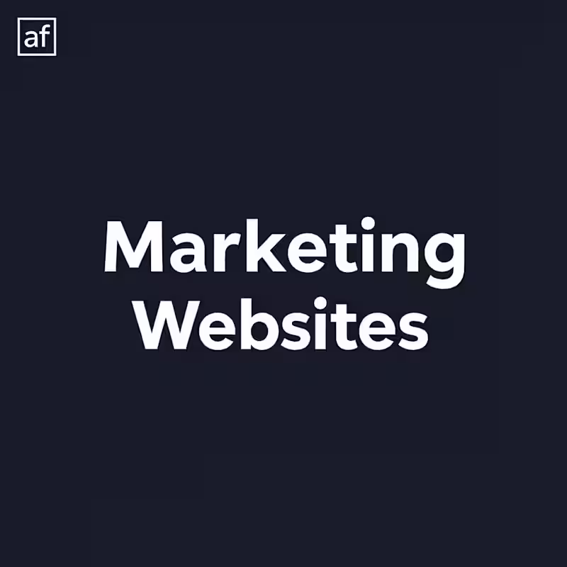 Cover image for Marketing Website