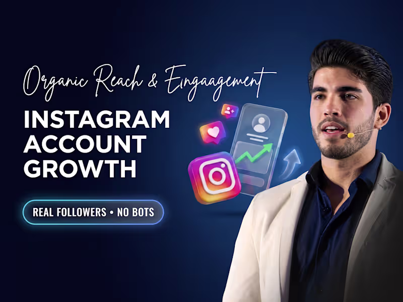 Cover image for Instagram account organically through targeted growth promotion