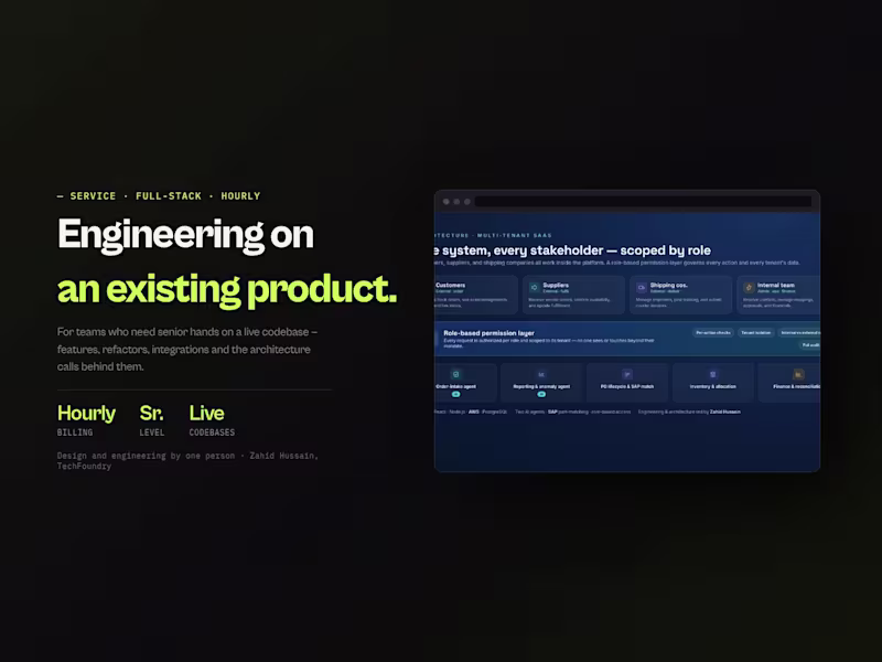 Cover image for Full-Stack Development — Hourly