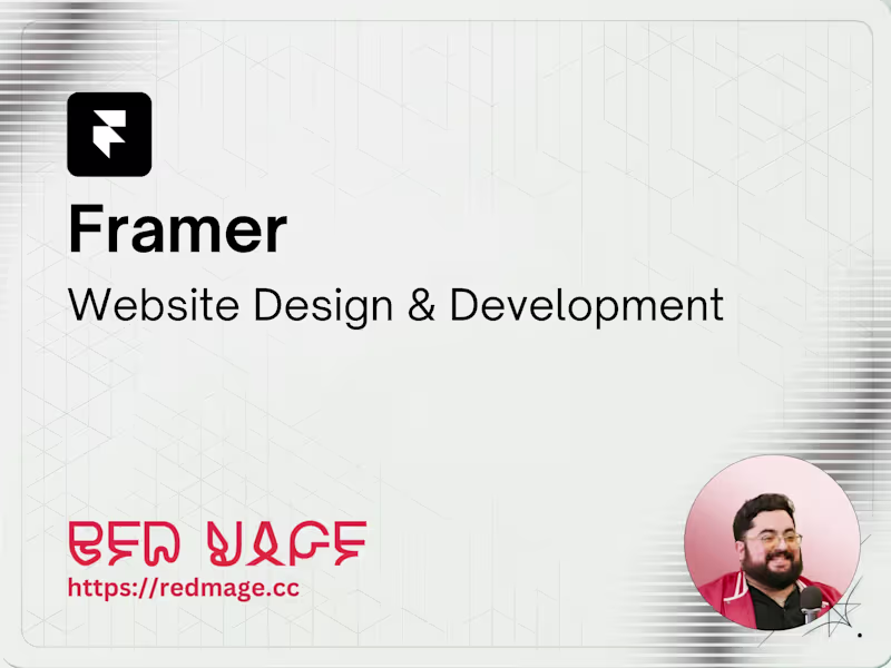 Cover image for Framer – Website Design & Dev
