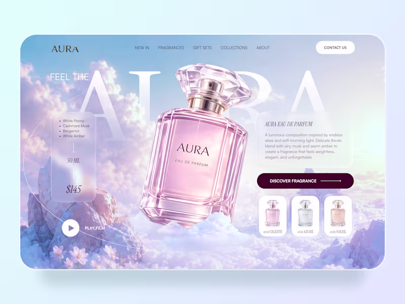 Cover image for AURA — Luxury Fragrance Website
