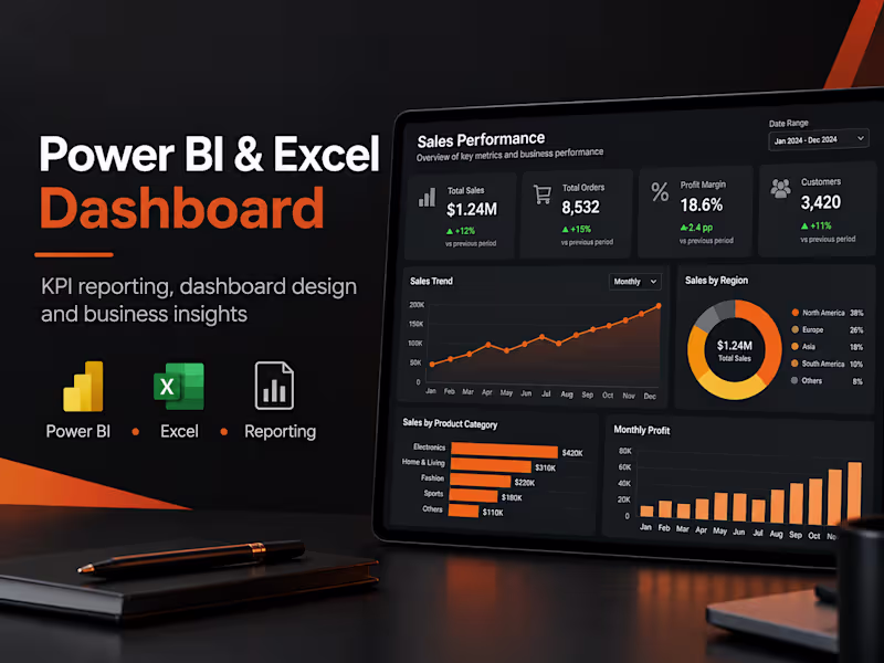 Cover image for Data Cleaning, Reporting & Dashboard Setup