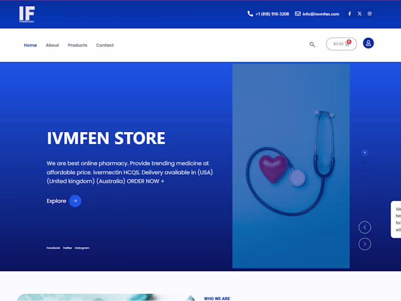 Cover image for Ivmfen – Best online pharmacy. Provide trending medicine at aff…