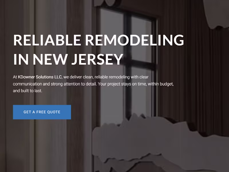 Cover image for Home Remodeling Website Design –