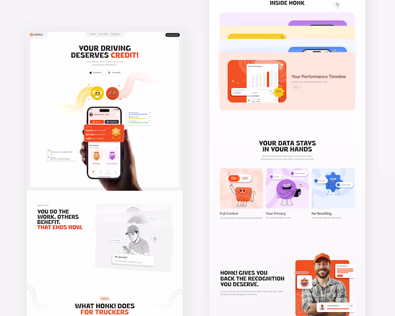 Cover image for Landing page for mobile app