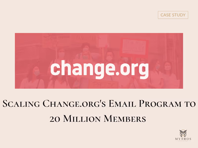 Cover image for Scaling Change.org's Email Program to 20 Million Members